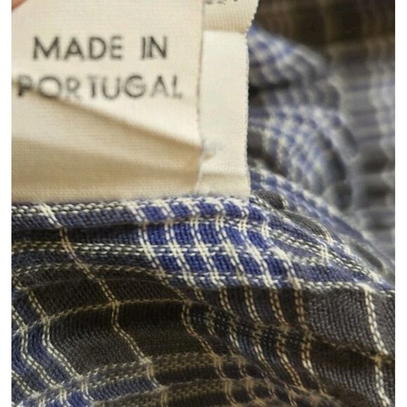 Patagonia Shirt Mens Medium Short Sleeve Button Up Outdoor Plaid Organic Cotton - Picture 3 of 9